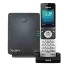Yealink W60P Cordless DECT IP Phone and Base Station, 2.4-Inch Color Display